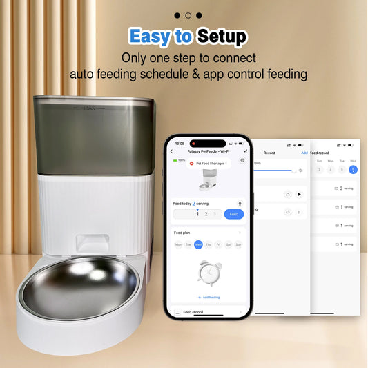 KITPLUS Smart Cat Feeder with App & Voice