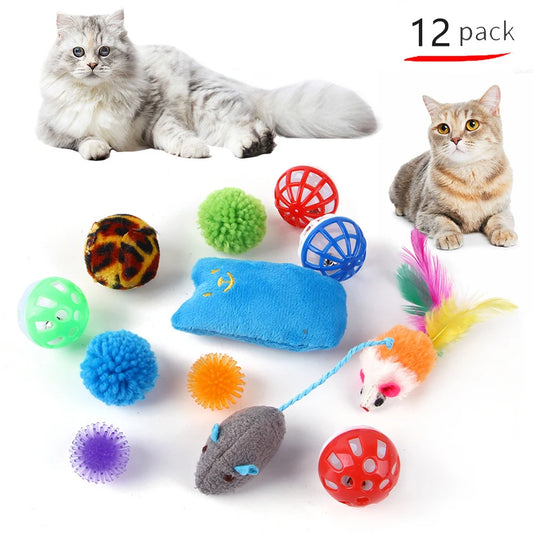 Multi-Piece Cat Toy Set – Interactive & Fun