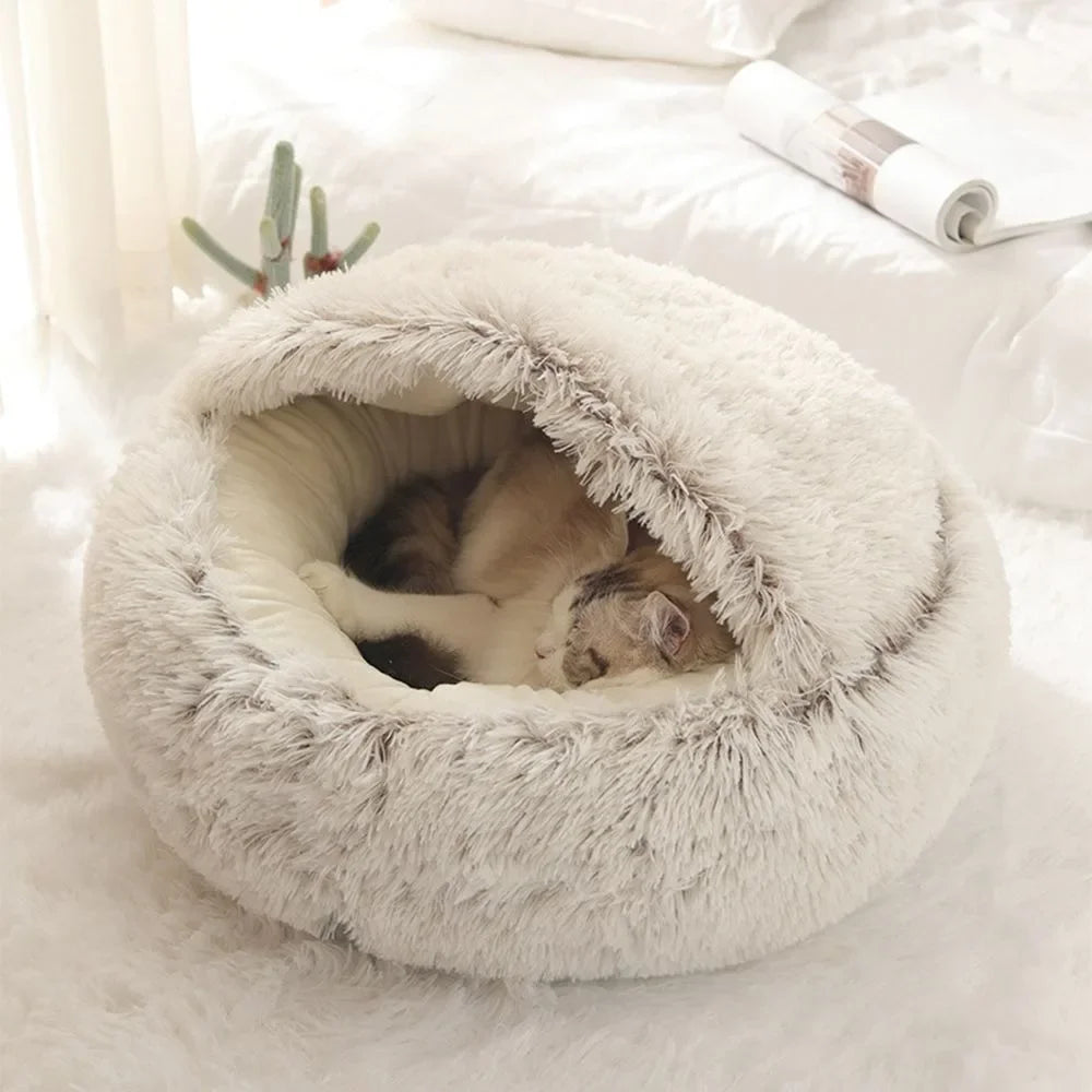 Soft Plush Cat Bed Nest