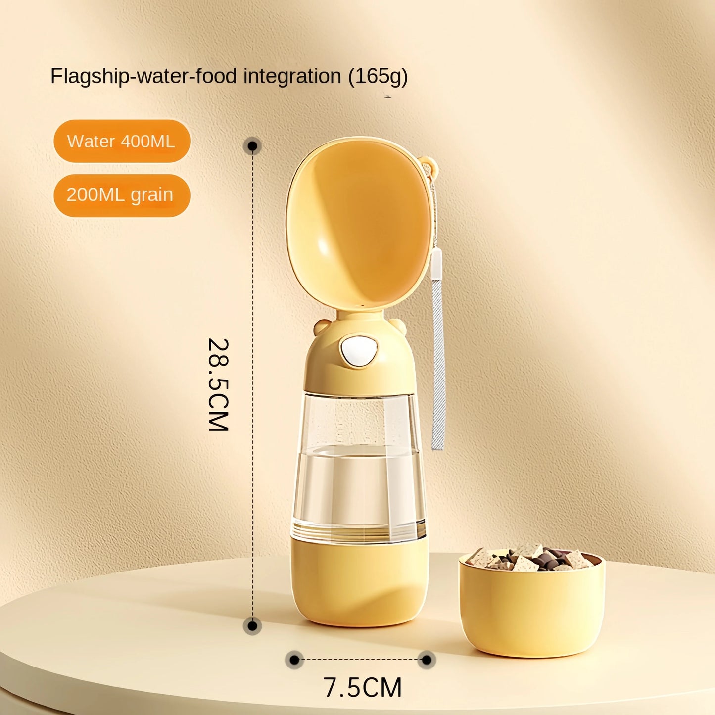Luxury 2-in-1 Pet Travel Bottle