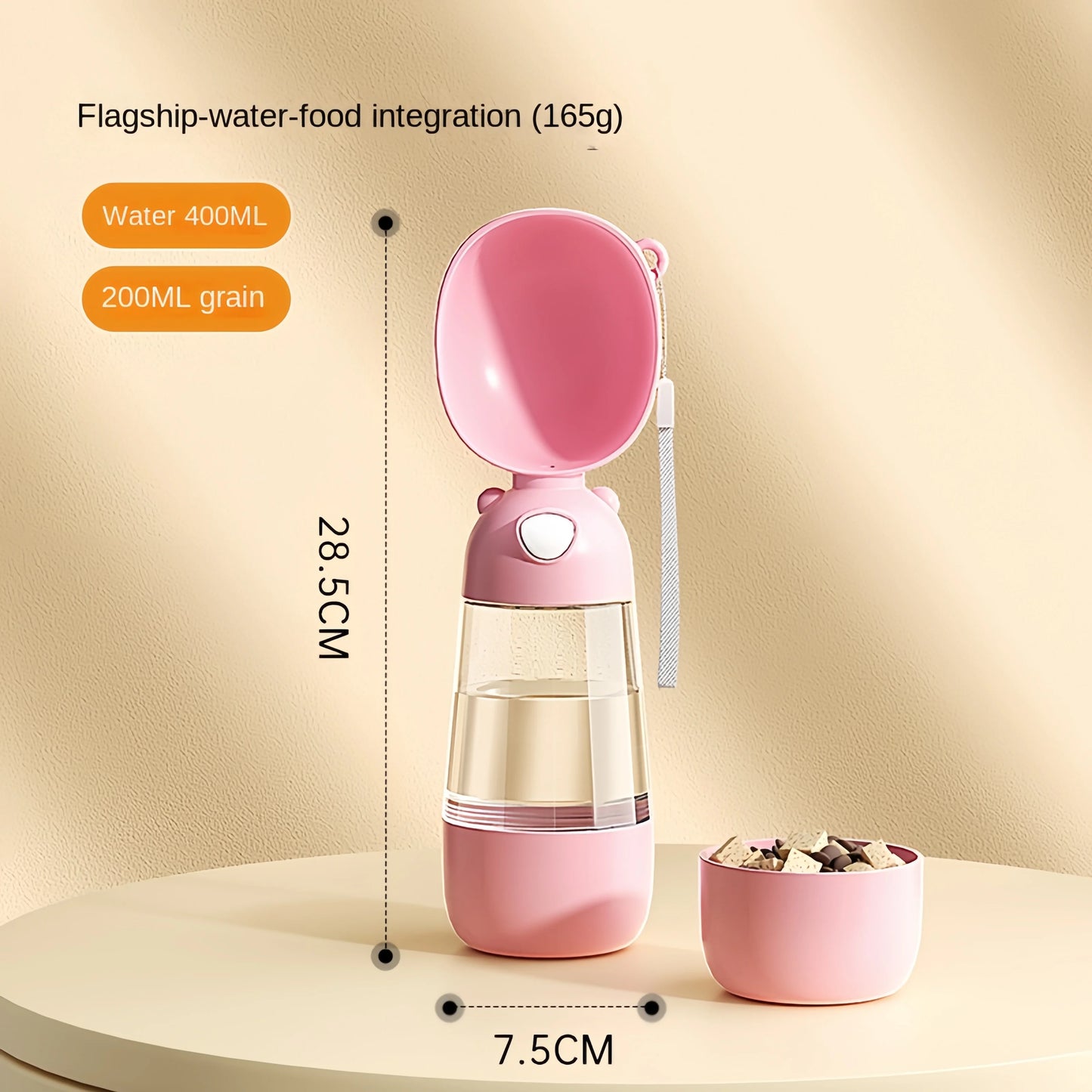 Luxury 2-in-1 Pet Travel Bottle