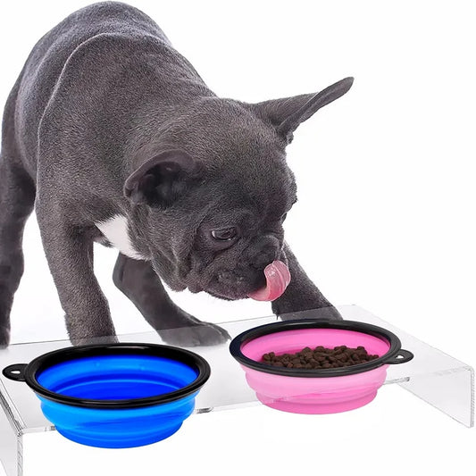 2-in-1 Folding Silicone Pet Bowl