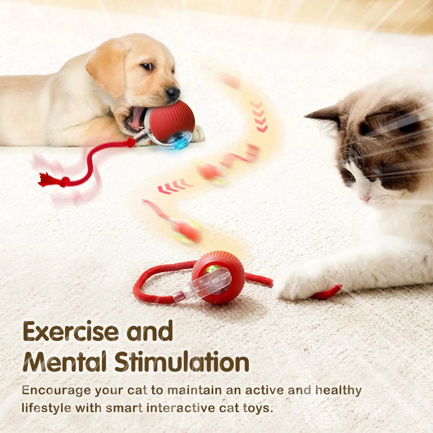 Rechargeable Smart Cat Ball Toy
