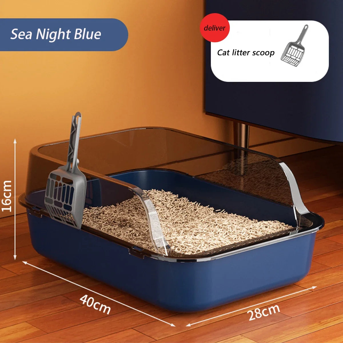 High-Sided Cat Litter Tray