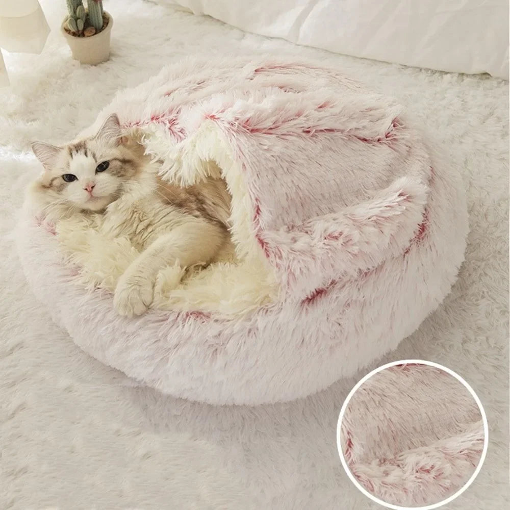 Soft Plush Cat Bed Nest