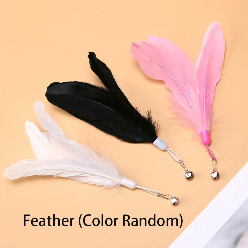 Cat Teaser Wand β Suction Cup Feather Toy