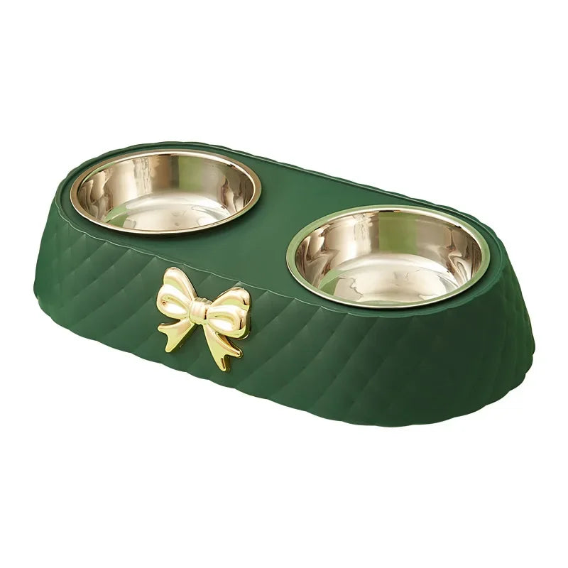 Cat & Dog Feeding Bowl β Dual Compartments