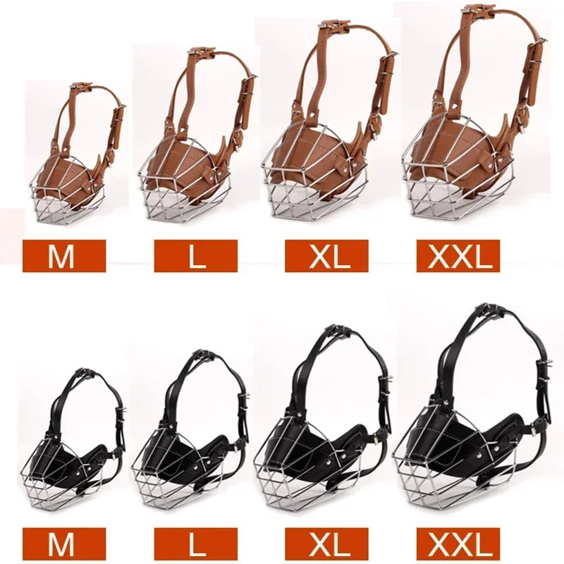 Leather Dog Muzzle – Adjustable & Breathable