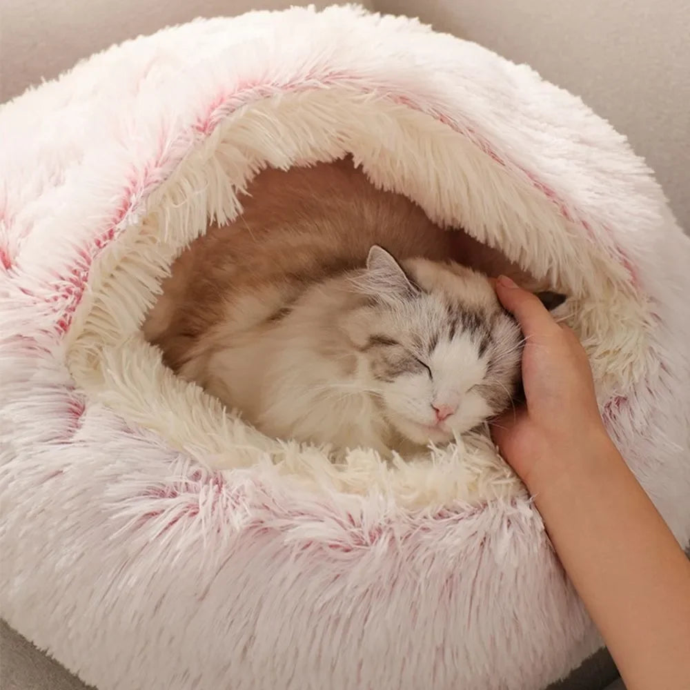 Soft Plush Cat Bed Nest
