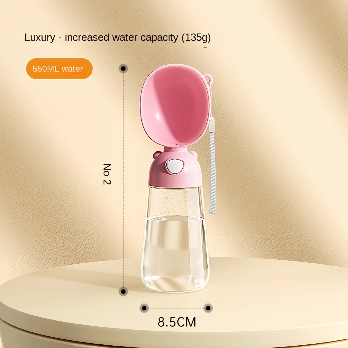 Luxury 2-in-1 Pet Travel Bottle