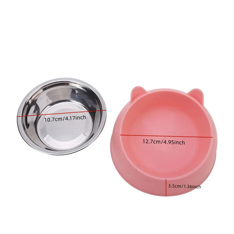 Anti-Slip Tilted Pet Feeder