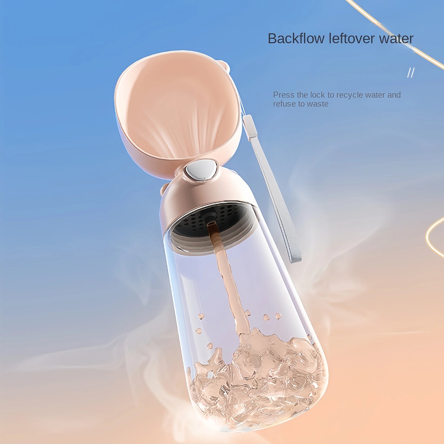Luxury 2-in-1 Pet Travel Bottle