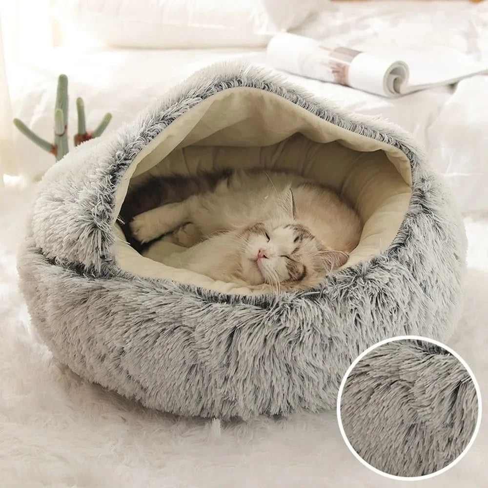 Soft Plush Cat Bed Nest