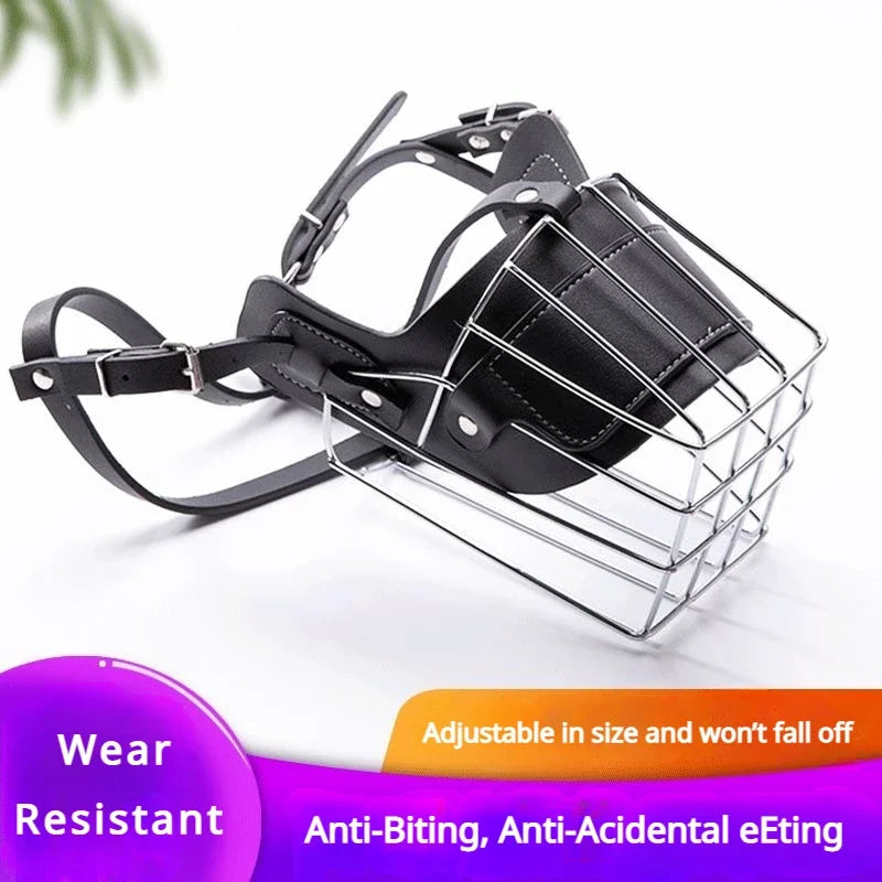 Leather Dog Muzzle – Adjustable & Breathable