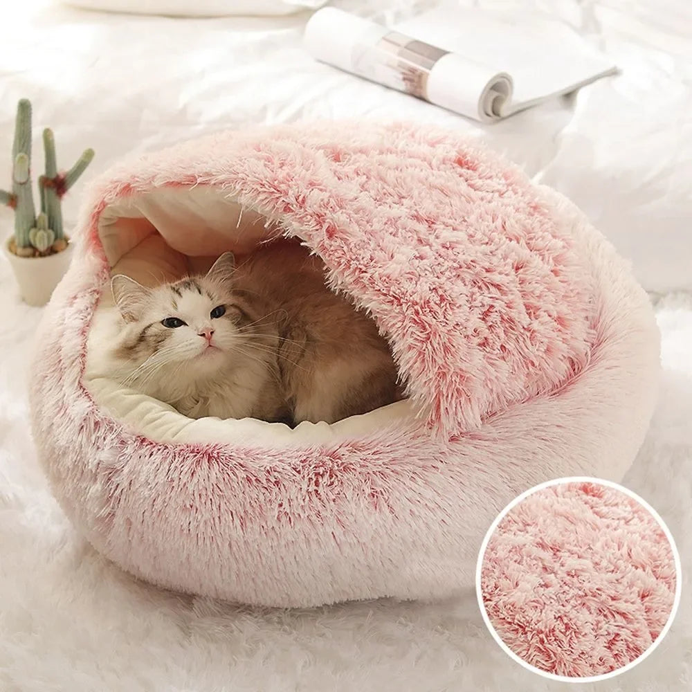 Soft Plush Cat Bed Nest