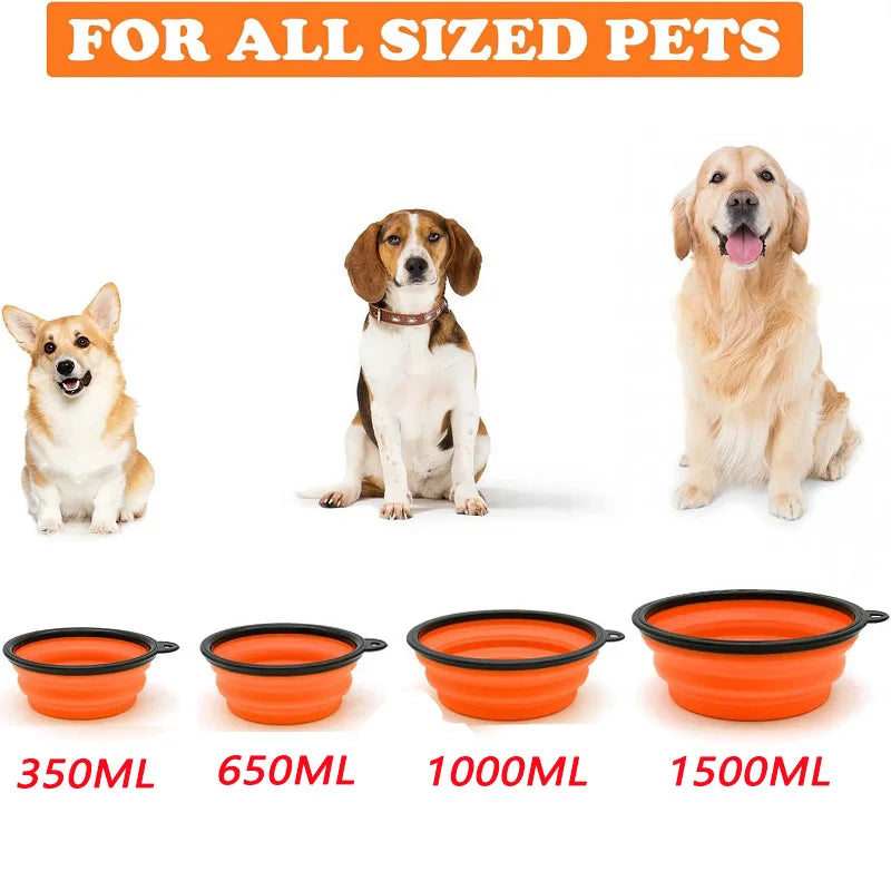 2-in-1 Folding Silicone Pet Bowl