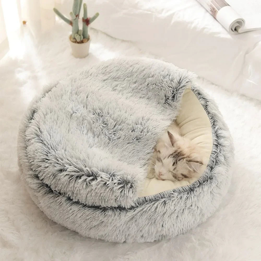Soft Plush Cat Bed Nest