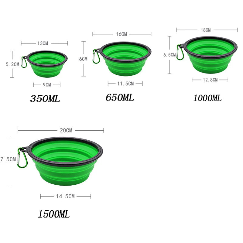 2-in-1 Folding Silicone Pet Bowl