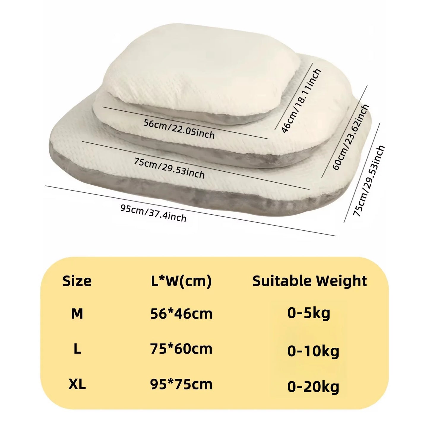 Warm Dog Sofa Bed with Removable Mat
