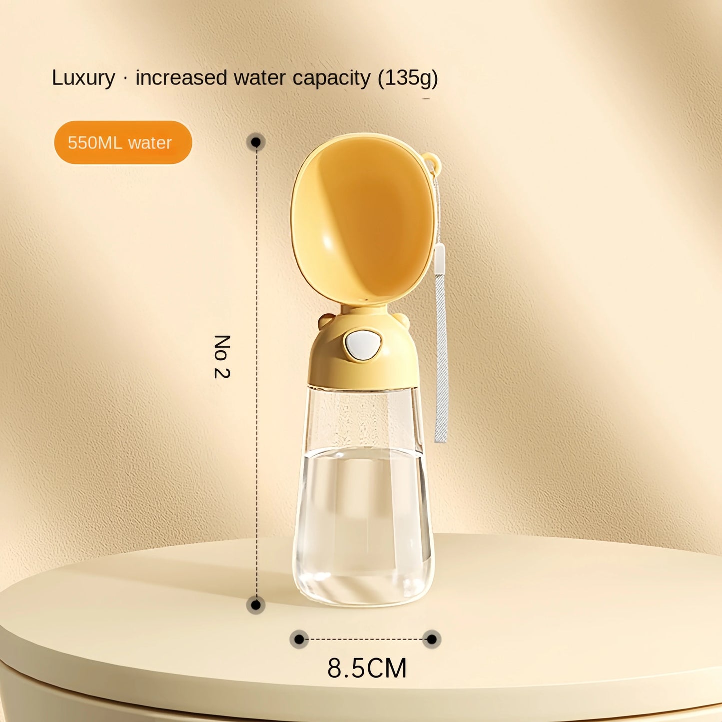 Luxury 2-in-1 Pet Travel Bottle