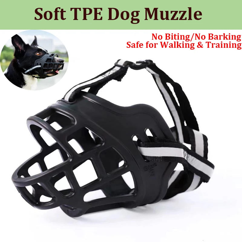 Training Dog Muzzle β Soft, Secure, Reflective
