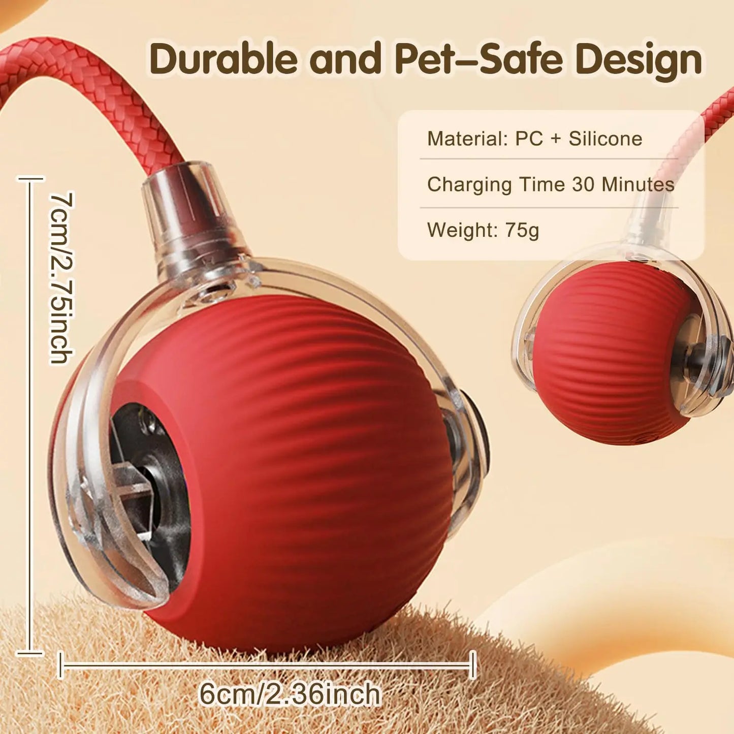 Rechargeable Smart Cat Ball Toy