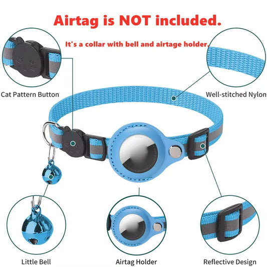 Reflective Cat Collar for AirTag