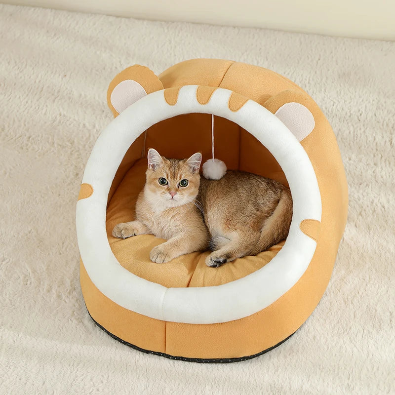 Warm Cat Cave with Cushion