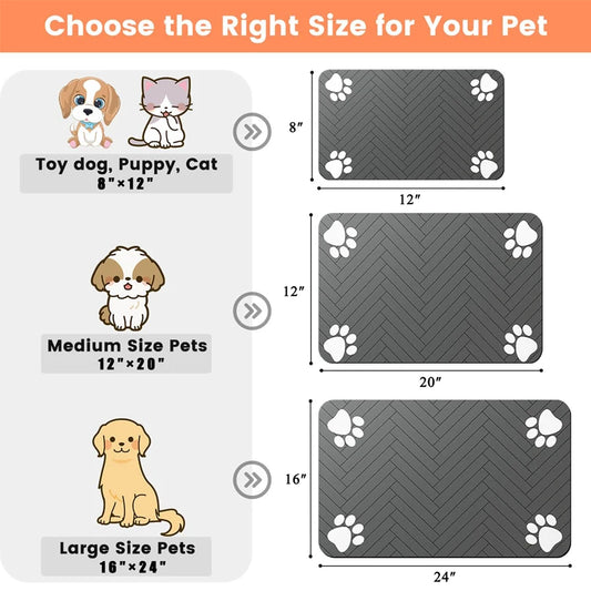 Pet Feeding Mat β Waterproof & Quick-Dry