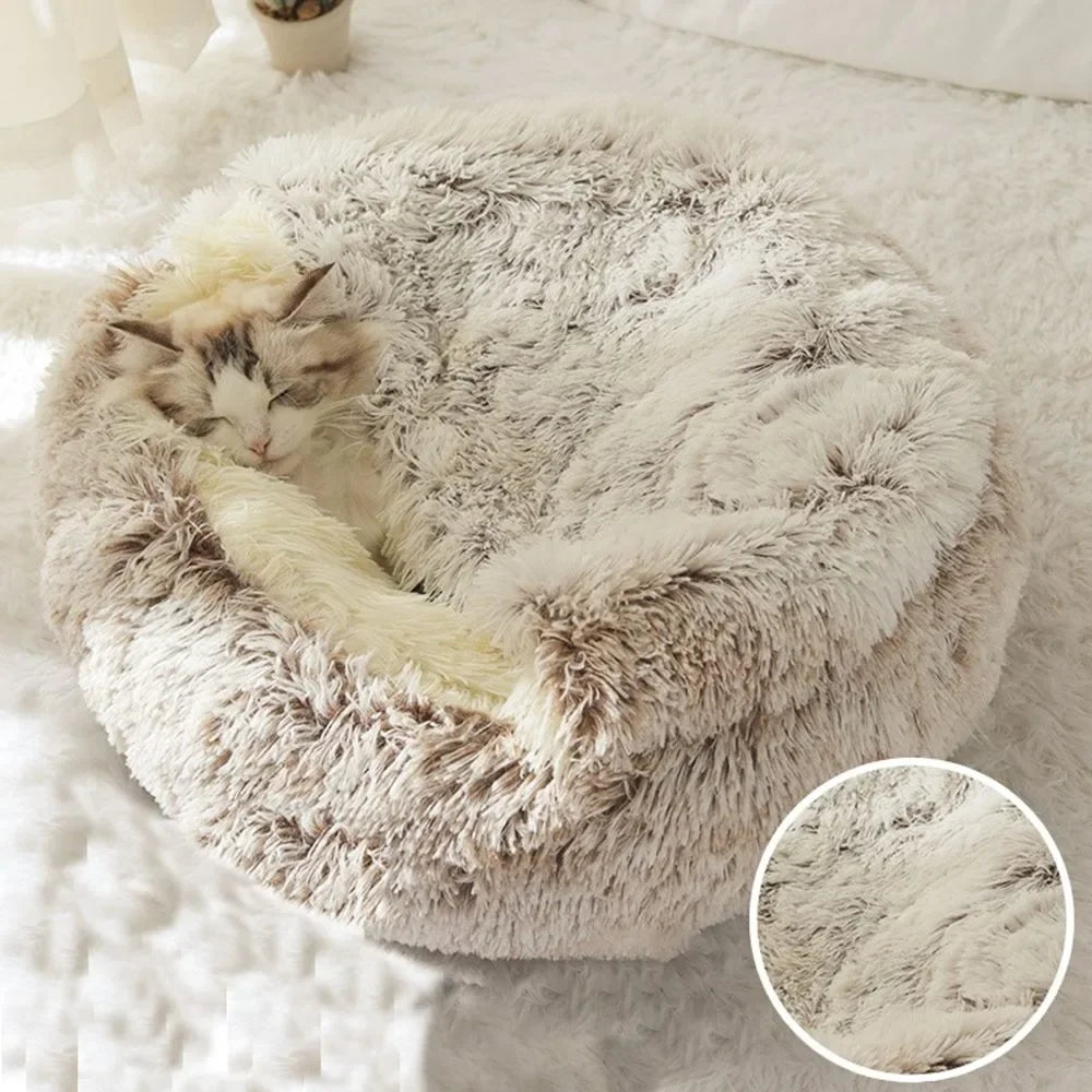 Soft Plush Cat Bed Nest