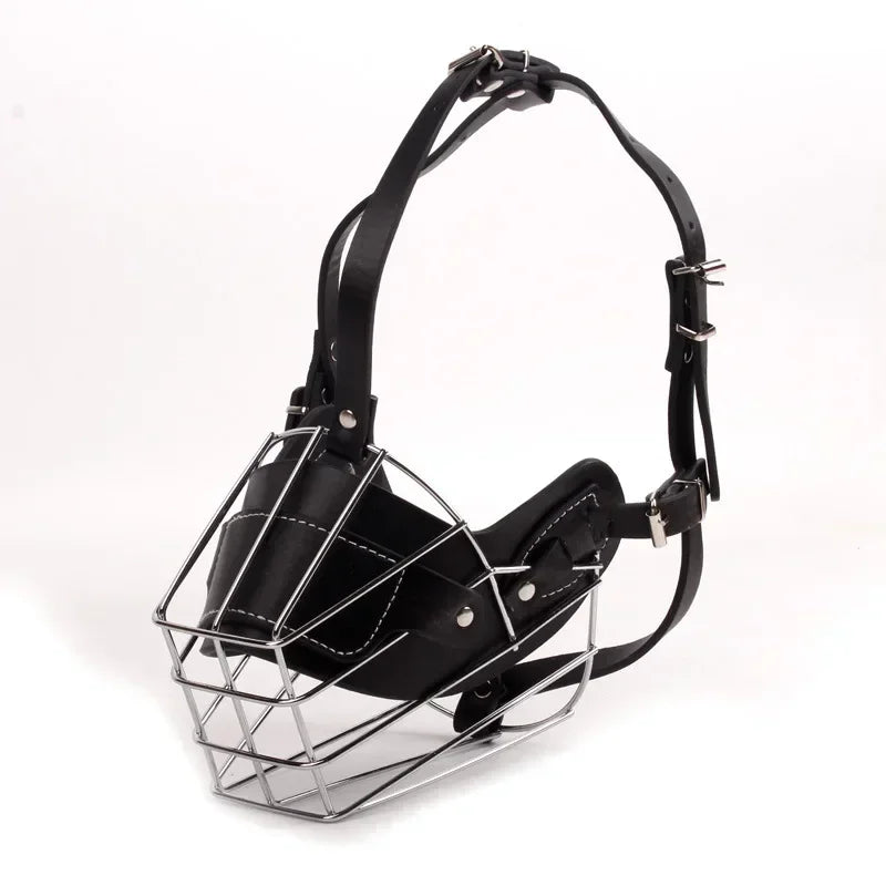 Leather Dog Muzzle – Adjustable & Breathable