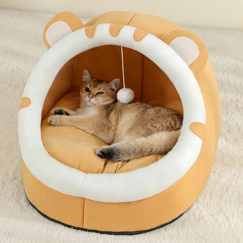 Warm Cat Cave with Cushion