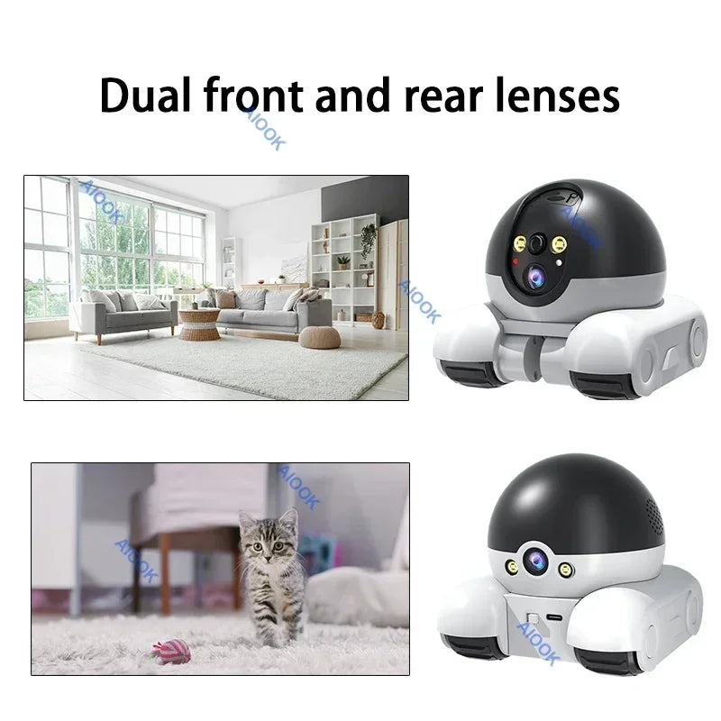 4K Dual-Lens Pet Camera – Smart WiFi Monitor