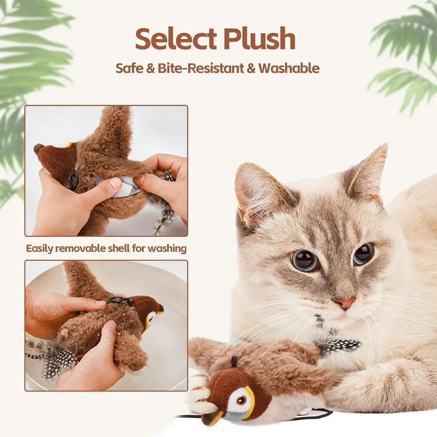 Rechargeable Cat Toy – Chirping Bird