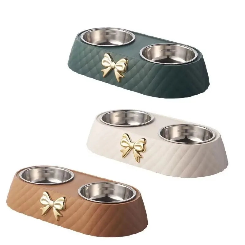 Cat & Dog Feeding Bowl β Dual Compartments