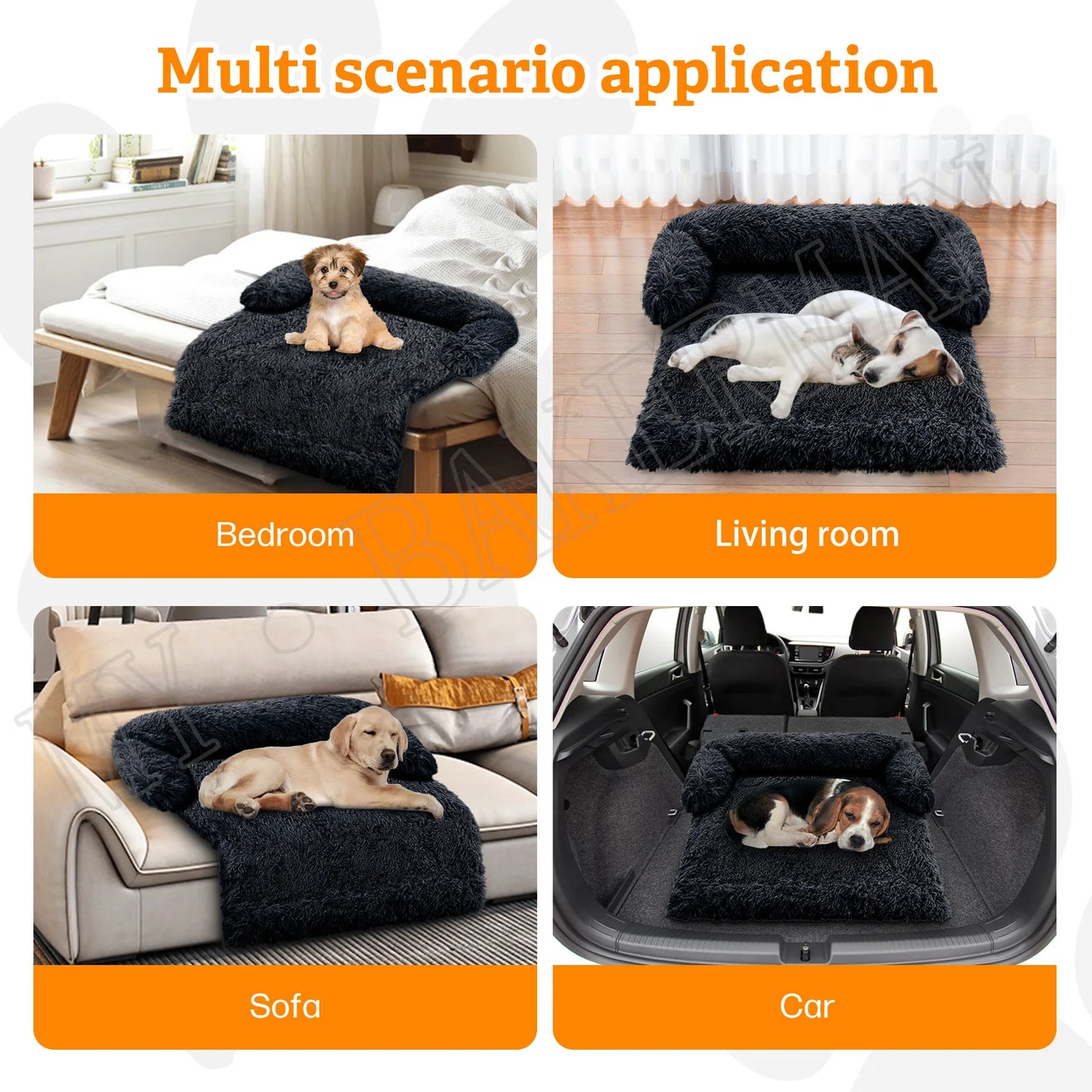Fluffy Pet Sofa Bed β Washable & Cozy