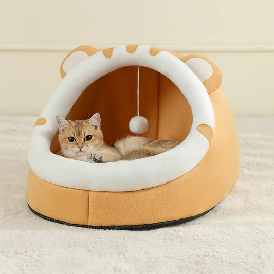 Warm Cat Cave with Cushion