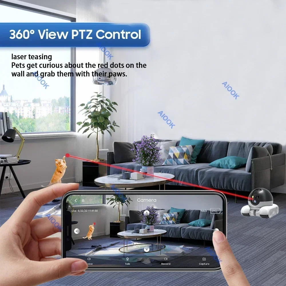 4K Dual-Lens Pet Camera – Smart WiFi Monitor