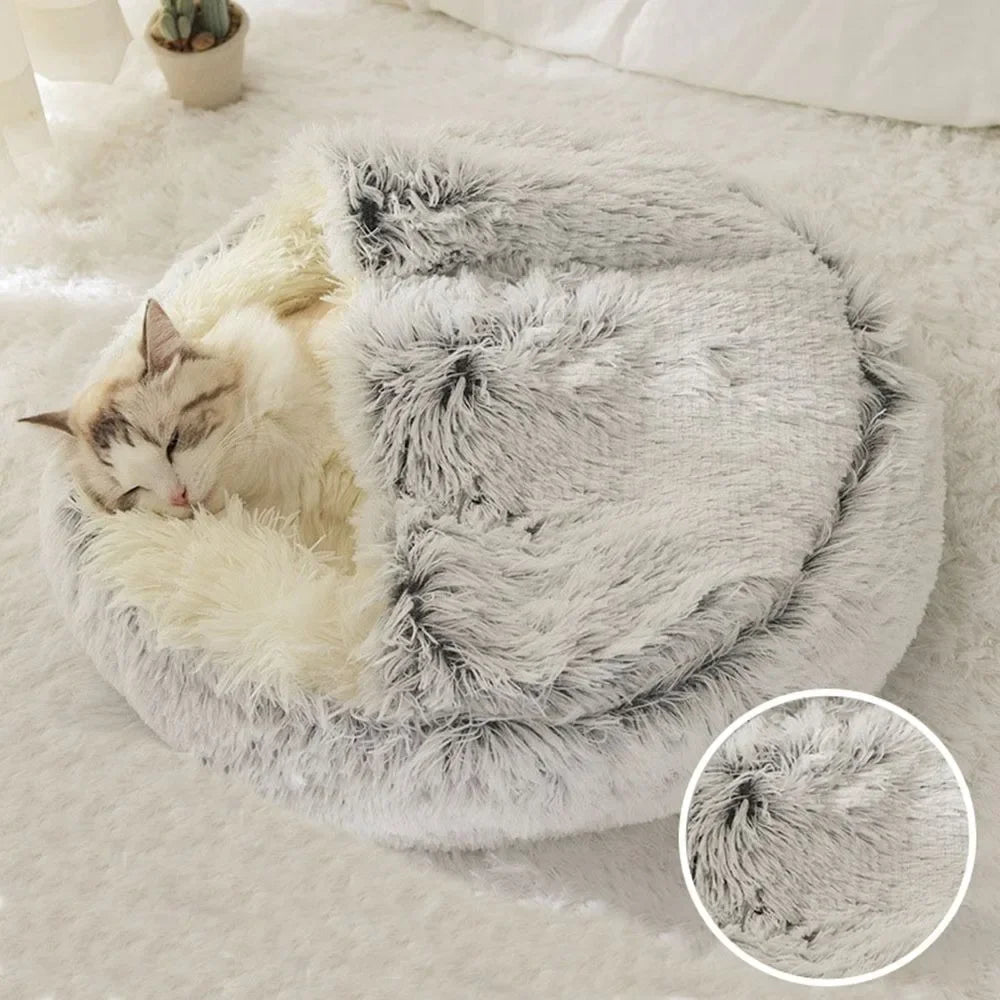 Soft Plush Cat Bed Nest