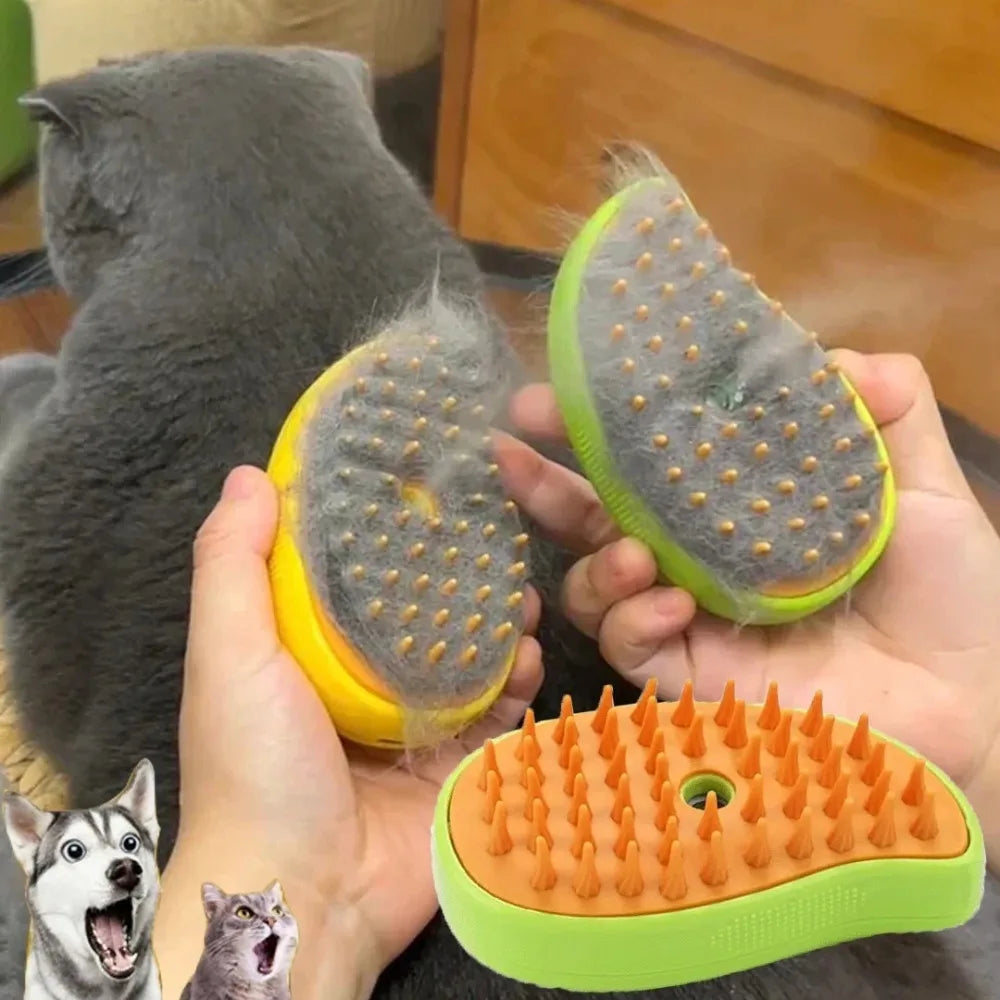 Electric Steam Brush for Cats & Dogs