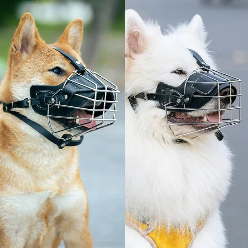 Leather Dog Muzzle – Adjustable & Breathable