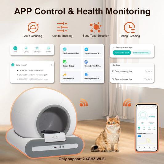 DOEL Smart Self-Cleaning Cat Litter Box (App Control)