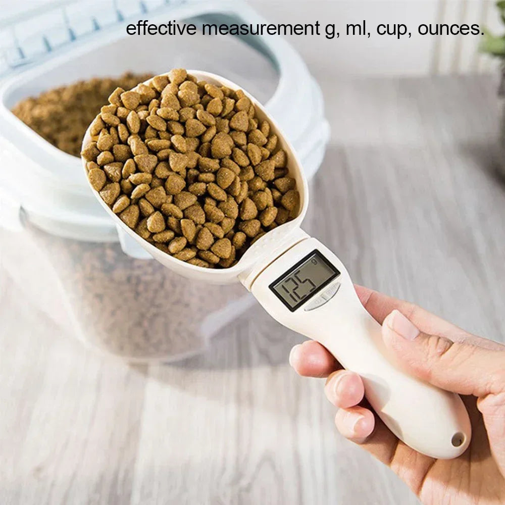 Digital Pet Food Measuring Spoon with LED Display