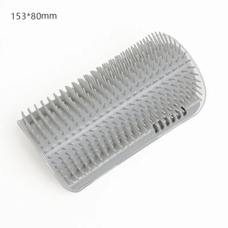 Wall-Mounted Cat Scratcher & Grooming Brush