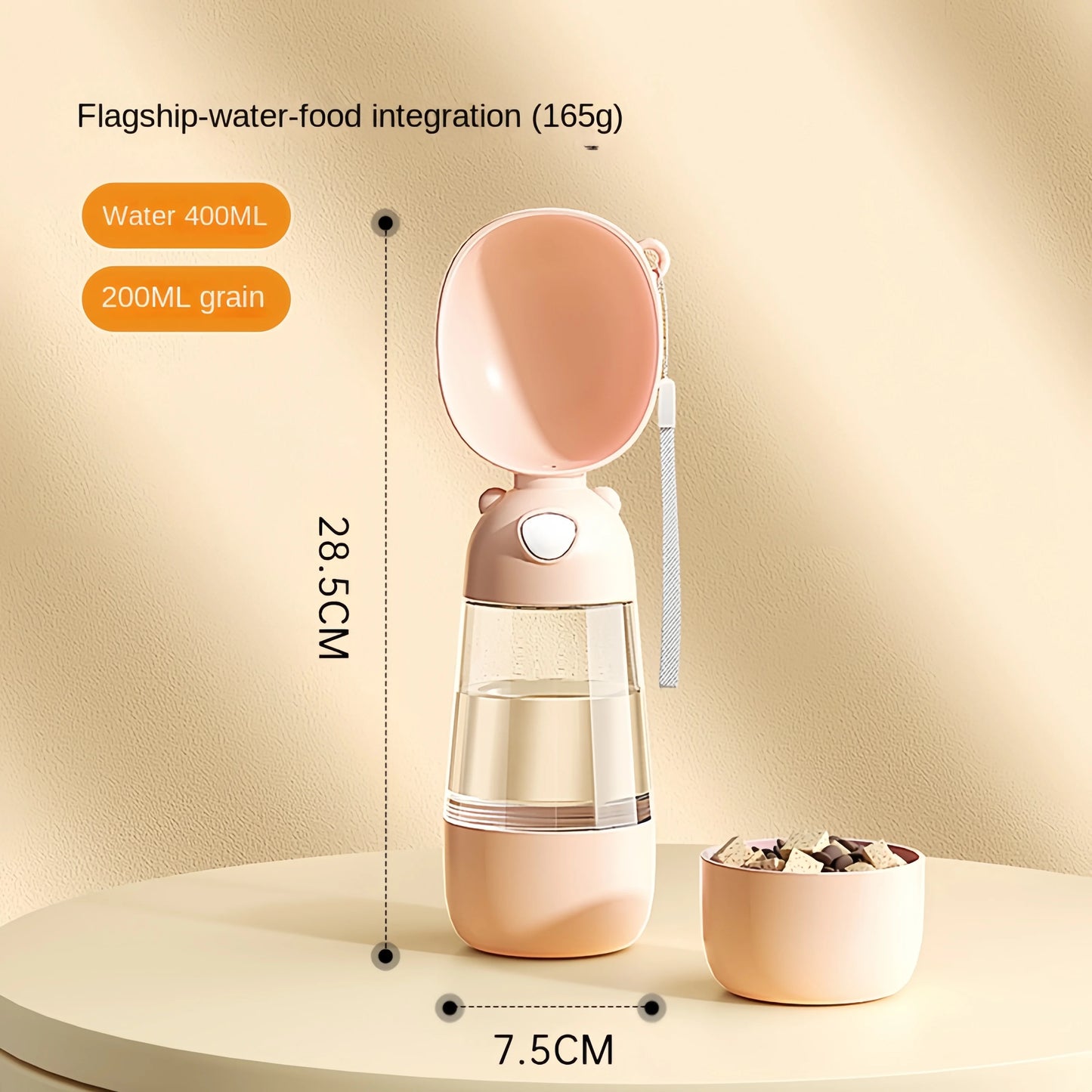 Luxury 2-in-1 Pet Travel Bottle