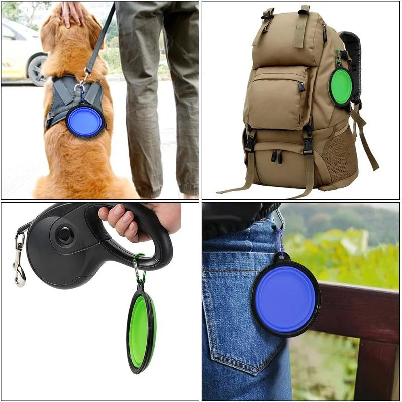2-in-1 Folding Silicone Pet Bowl