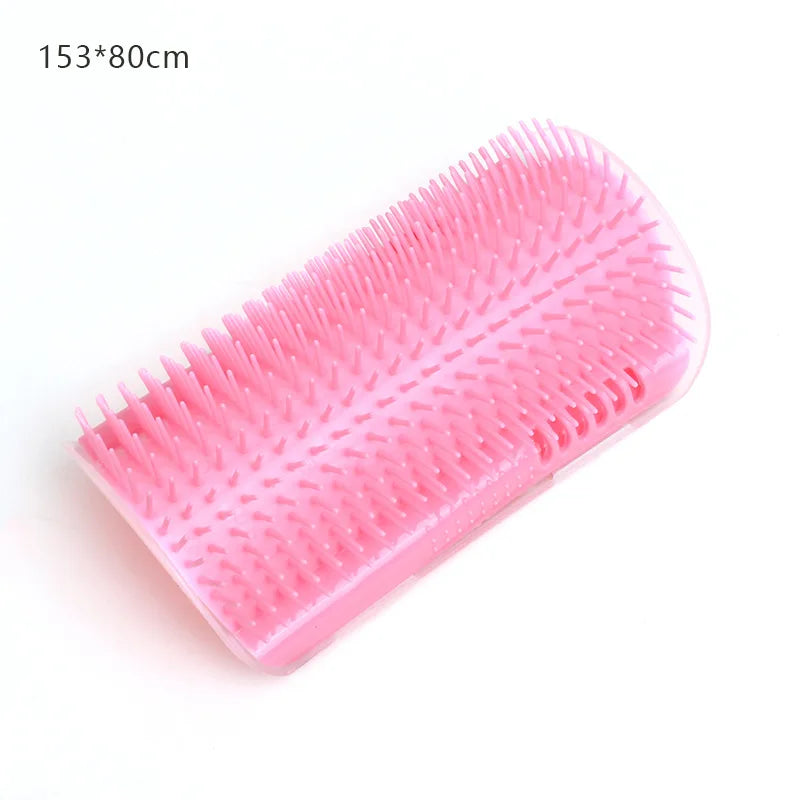 Wall-Mounted Cat Scratcher & Grooming Brush