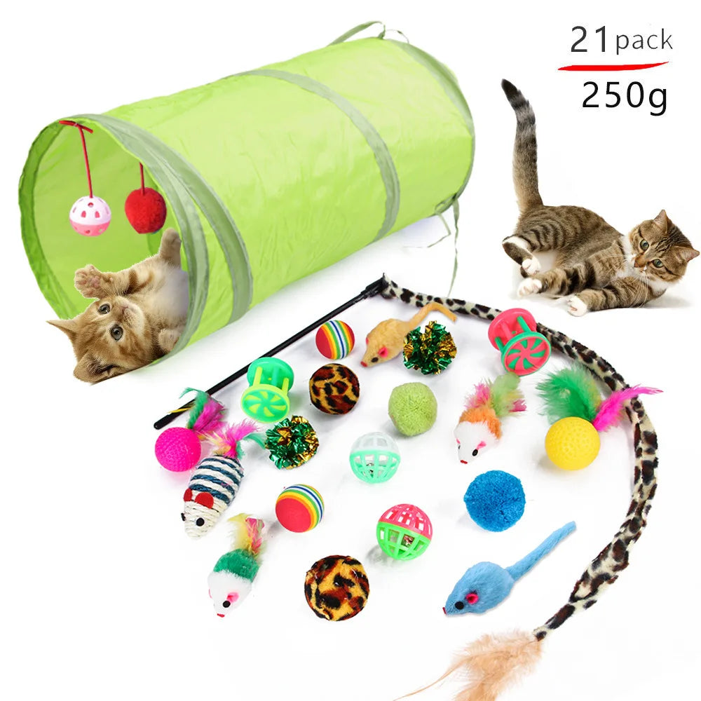 Multi-Piece Cat Toy Set – Interactive & Fun