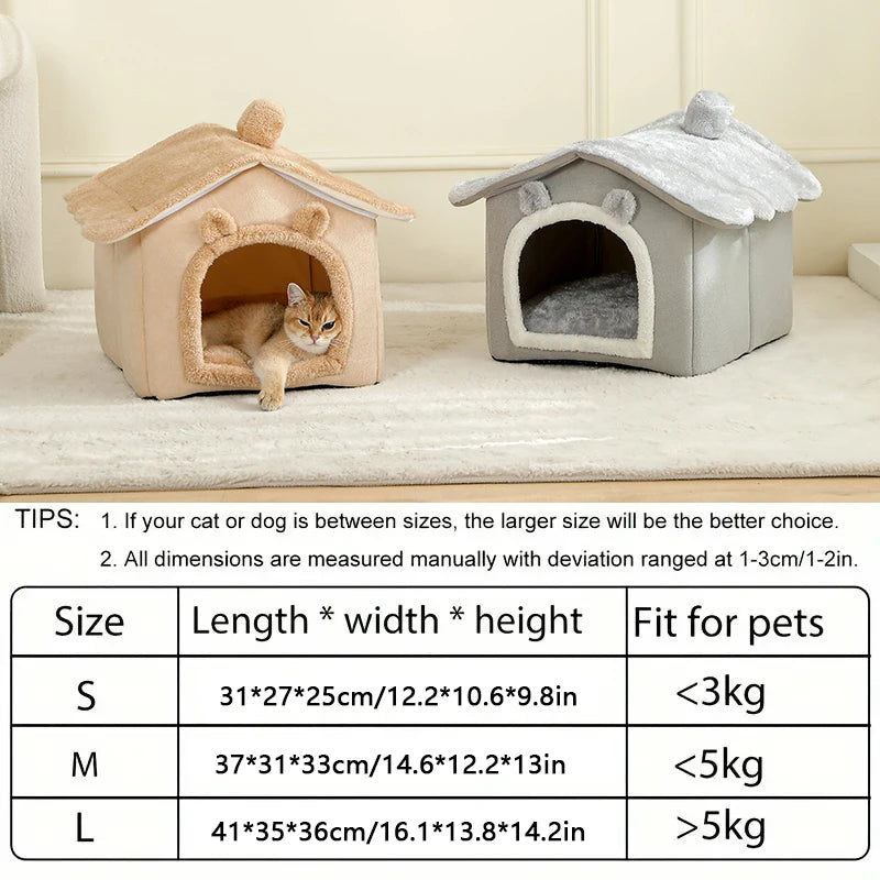 Cozy Pet Cave Bed