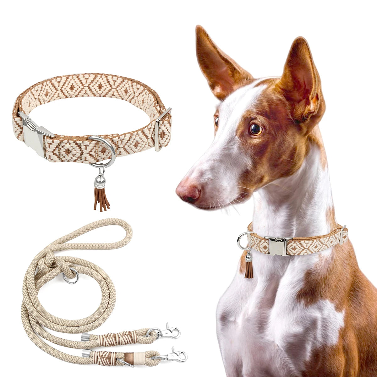 Bohemian Style Adjustable Dog Collar